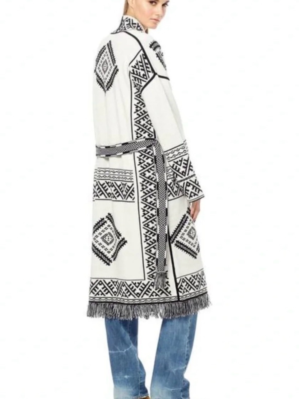 360 Cashmere Cybil Reversible Duster Sz S
